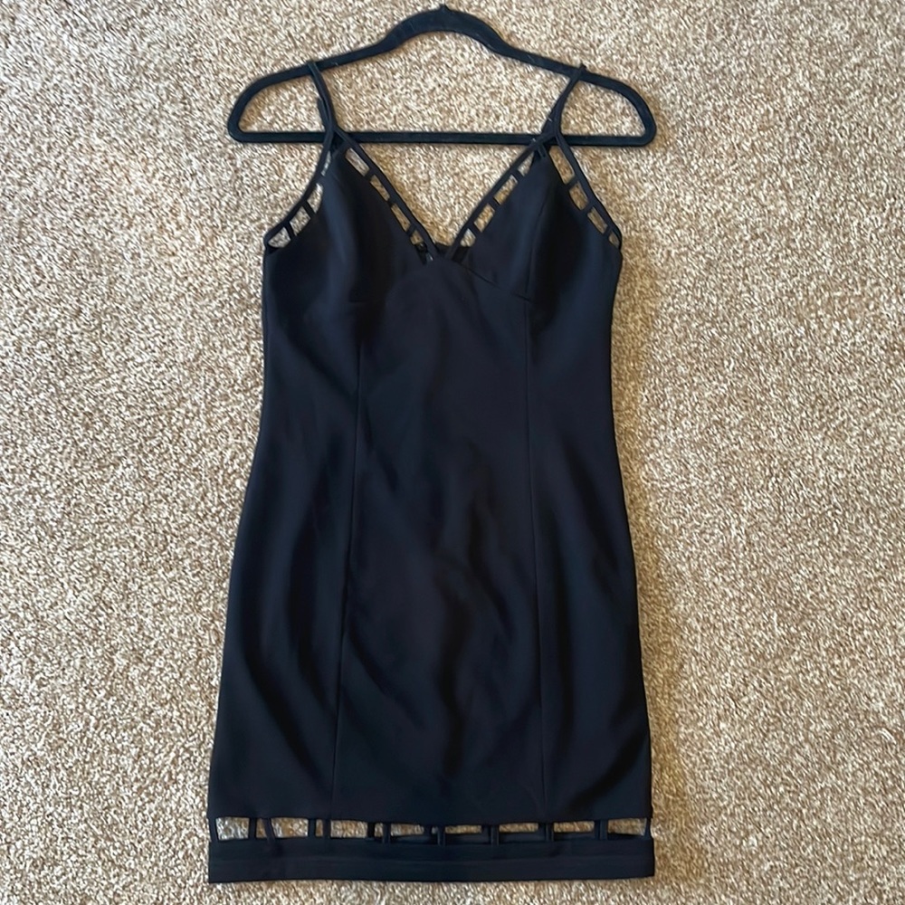 Black mini cut out dress from ANGL